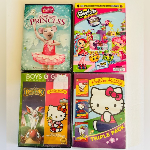 Media | Set Of 4 Kids Dvds Toddler Kids | Poshmark